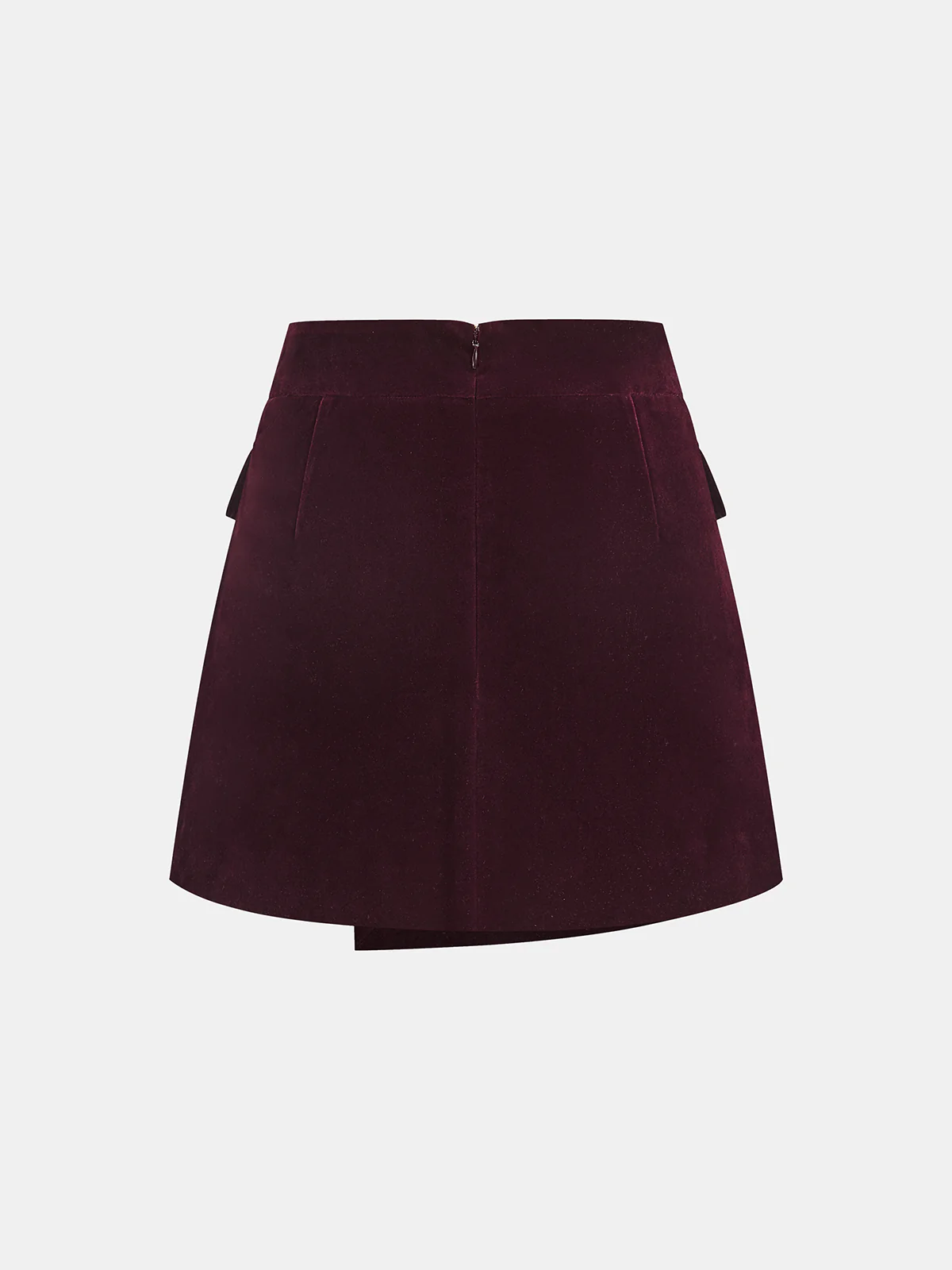 Corduroy Asymmetric Mini Skirt - Wholesalesil