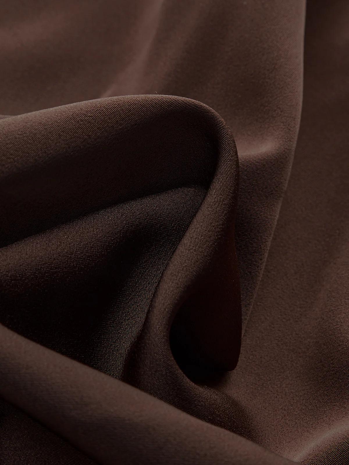 Draped Satin Stand Collar Blouse - Wholesalesil