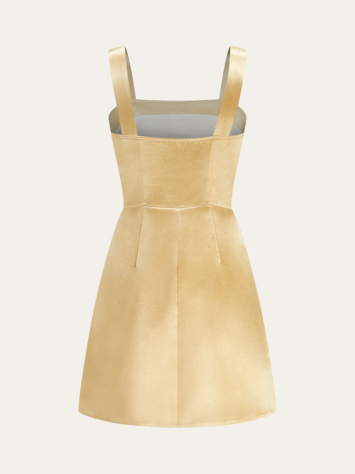 Metal Embellished Strap Mini Dress - Wholesalesil