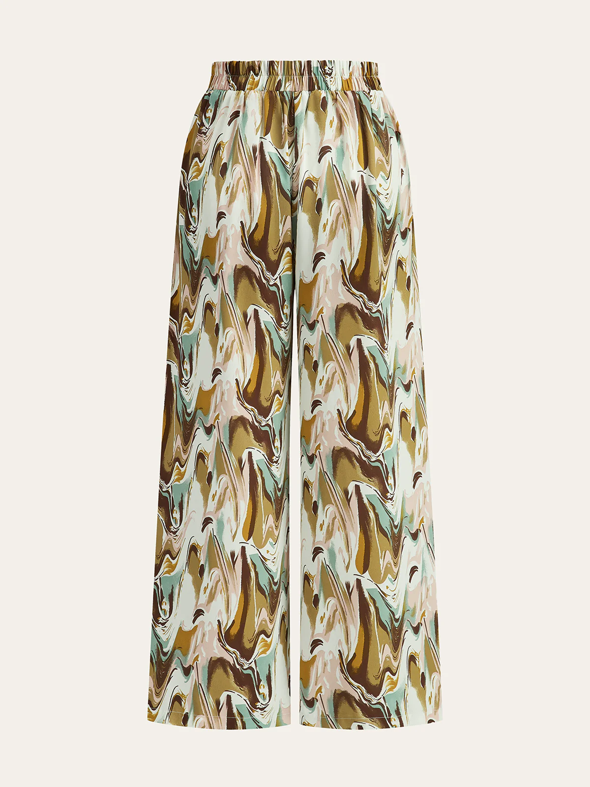 Abstract Print Wide-Leg Pants - Wholesalesil