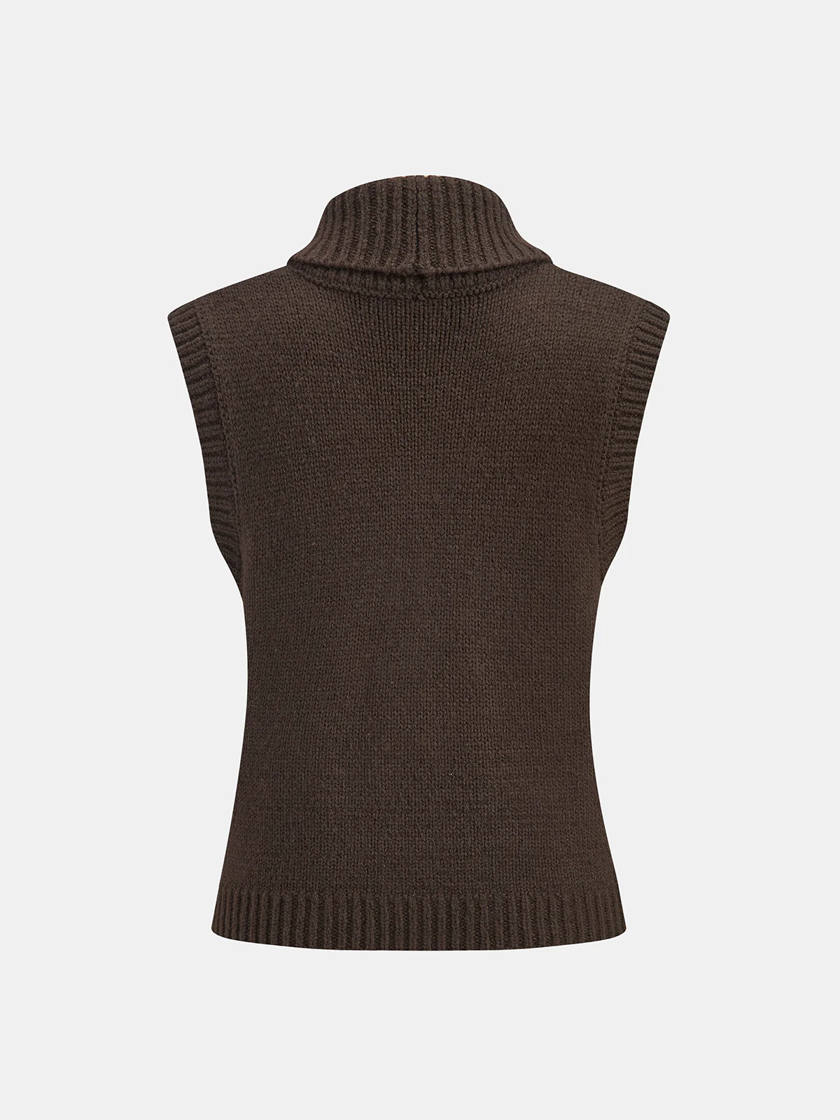 Cable-Knit Wool-Blend Collared Sweater Vest - Wholesalesil