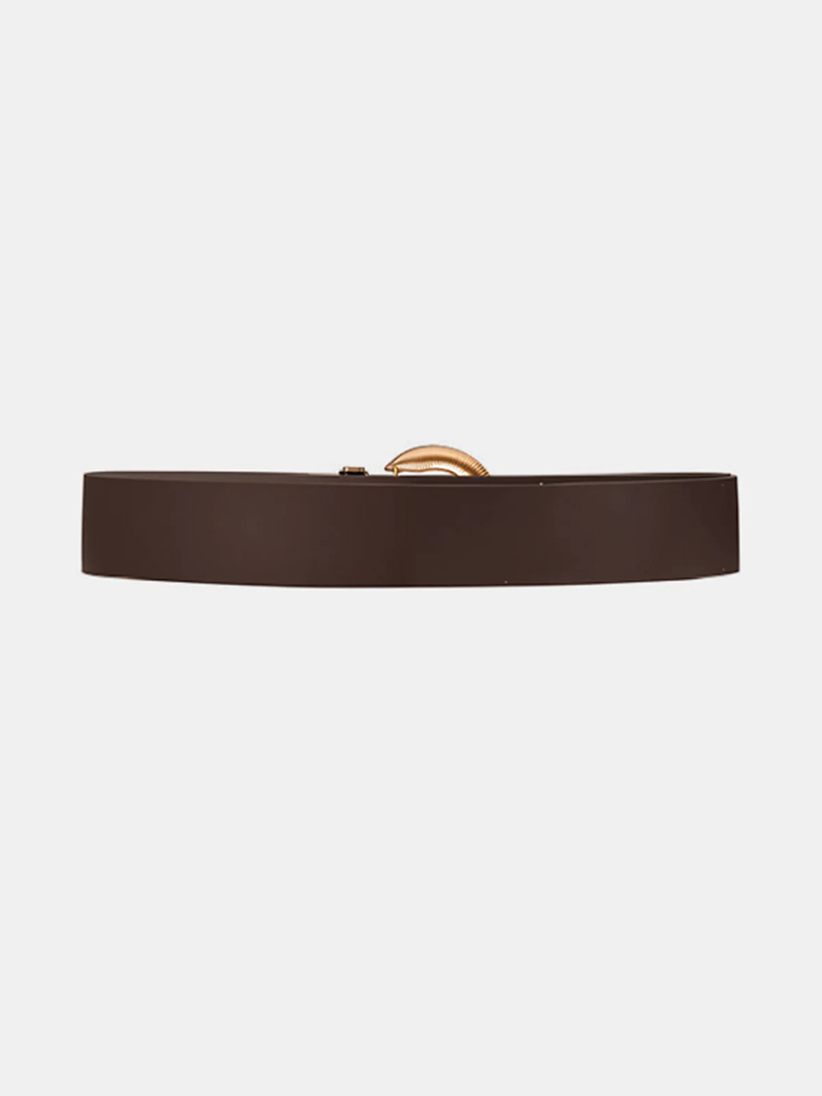 Statement Buckle PU Leather Belt - Wholesalesil