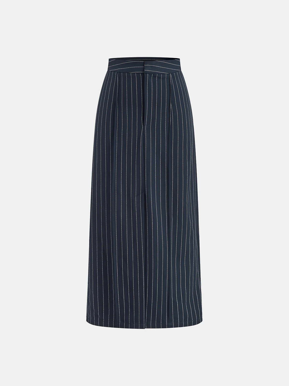 Hook-Eye Striped Top and Skirt Set - Wholesalesil