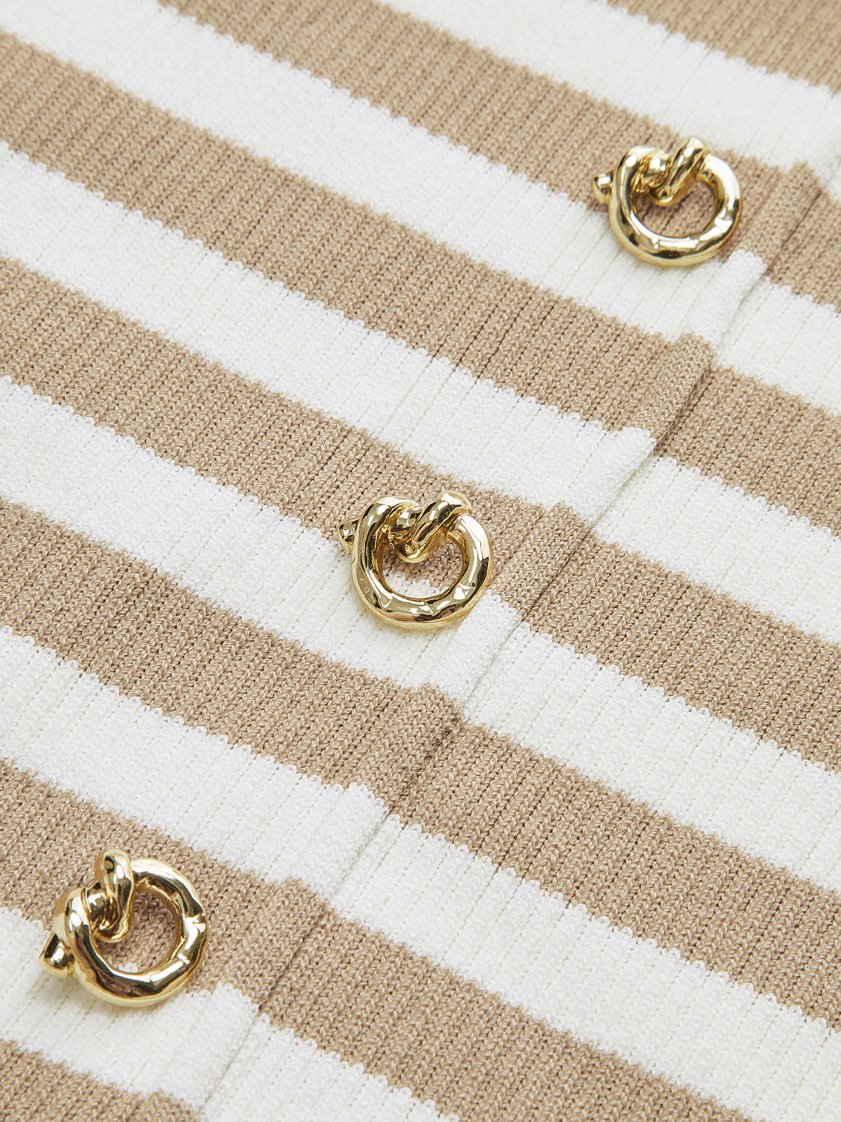 Striped Sleeveless Knit Vest - Wholesalesil