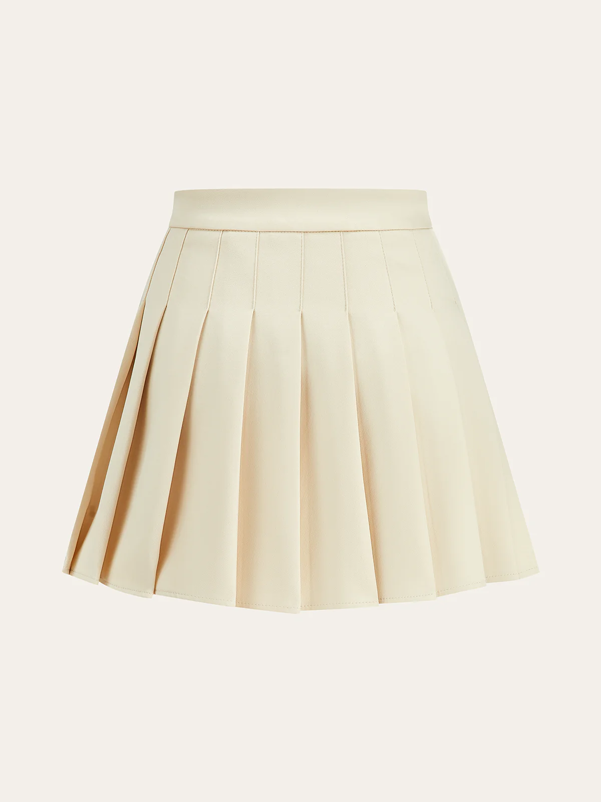 Metal Detail Pleated Mini Skirt - Wholesalesil