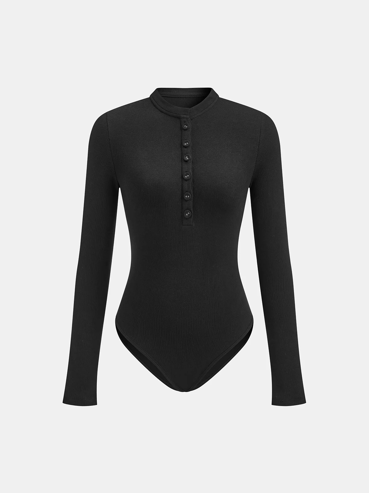 Ribbed Long Sleeve Bodysuit - Wholesalesil