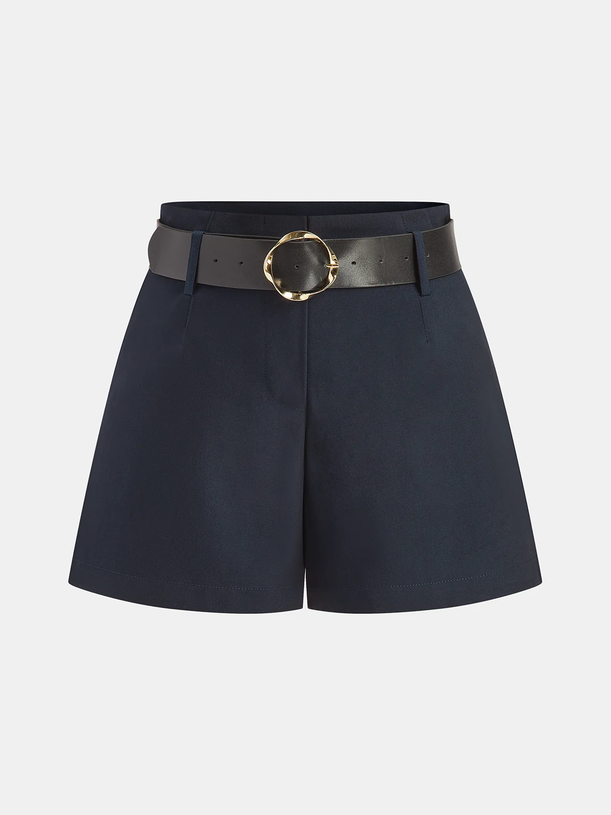 Belted High Waist Shorts - Wholesalesil