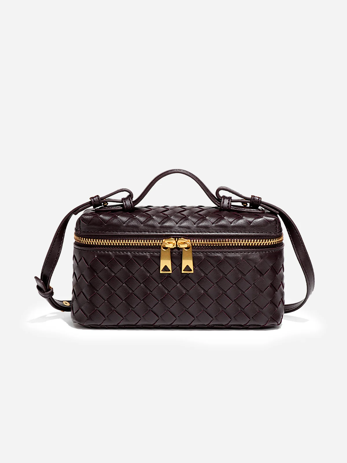 Woven PU Leather Box Bag - Wholesalesil