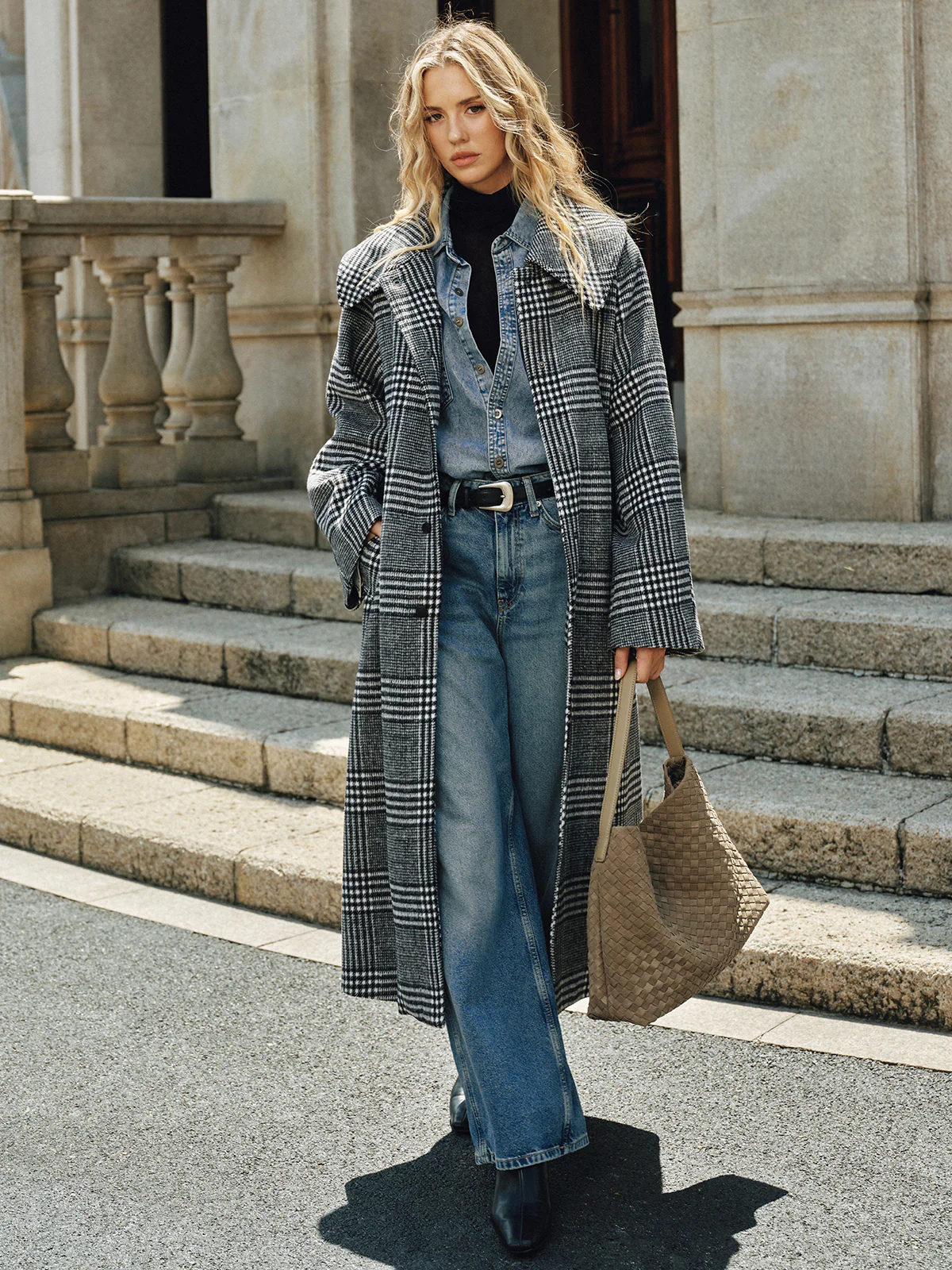 Woven Textured Tote Bag - Wholesalesil