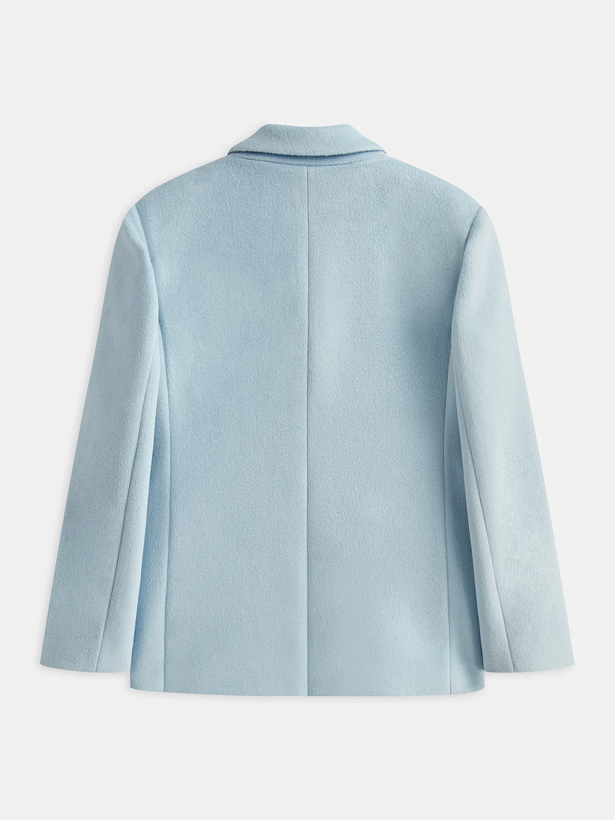 Lapel Button-Front Tweed Blazer - Wholesalesil