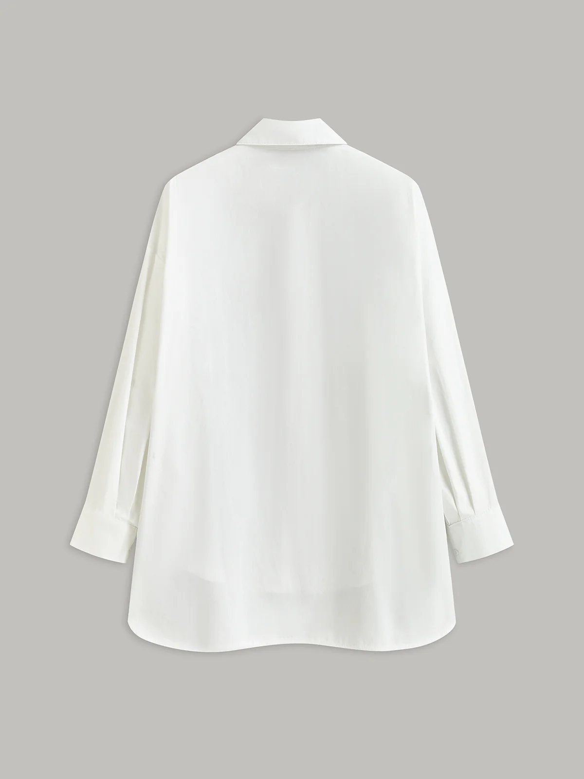 Long-Sleeved Shirt with Gold Buttons - Wholesalesil