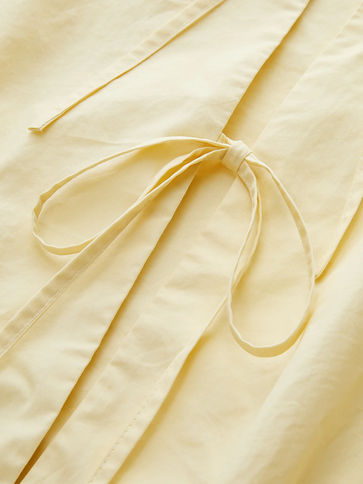 Puff Sleeve Tie Front Cropped Blouse - Wholesalesil