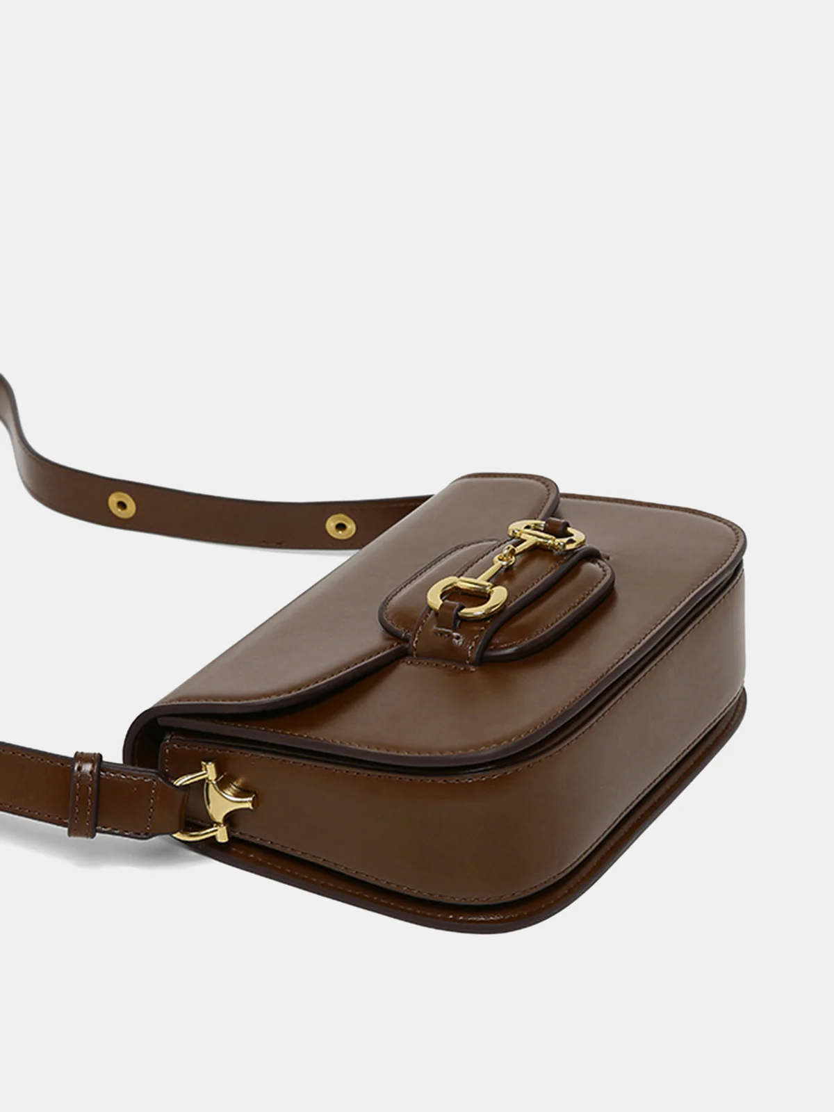Horsebit Crossbody Saddle Bag - Wholesalesil