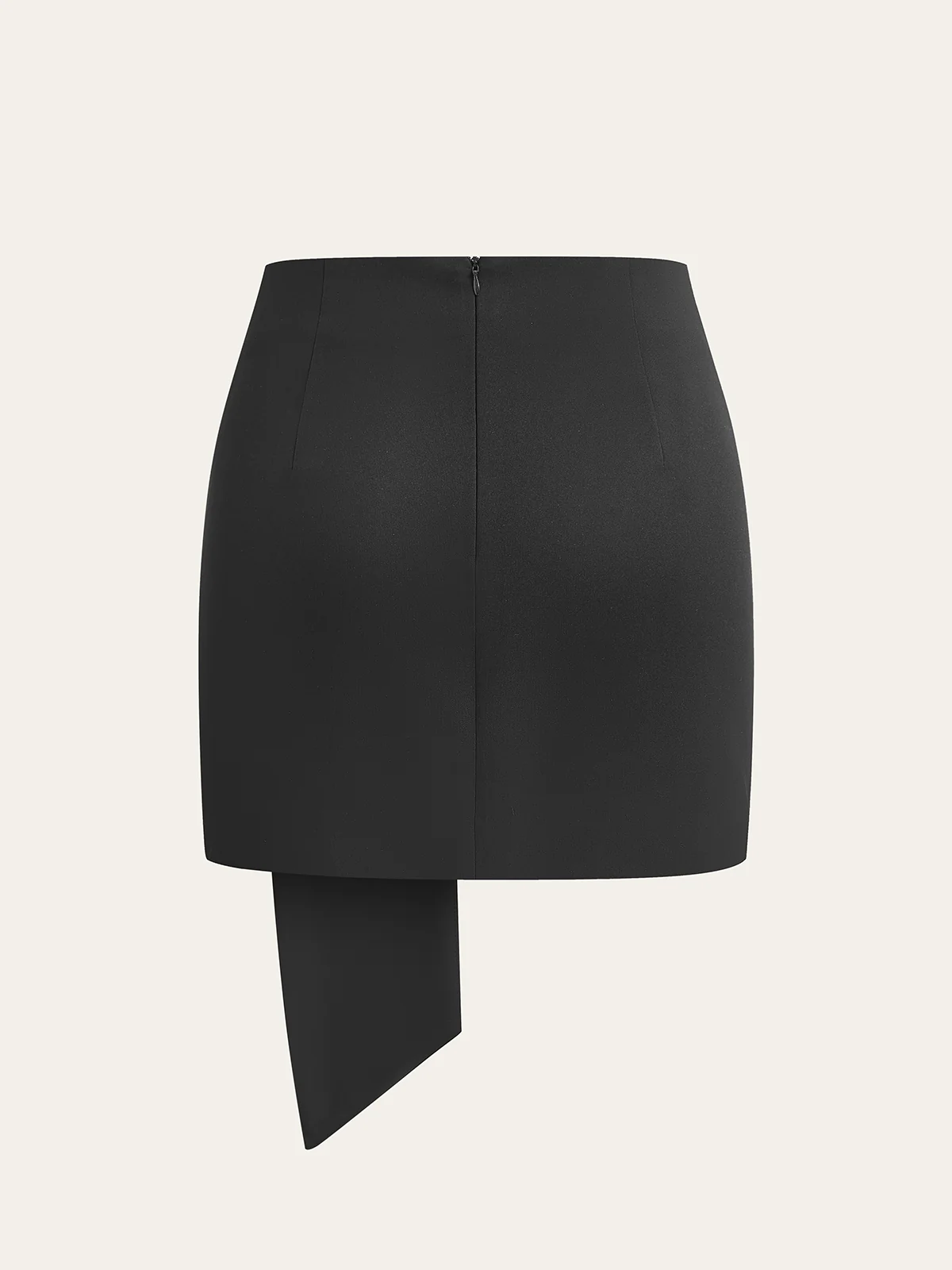 Asymmetrical Metal Decor Skirt - Wholesalesil