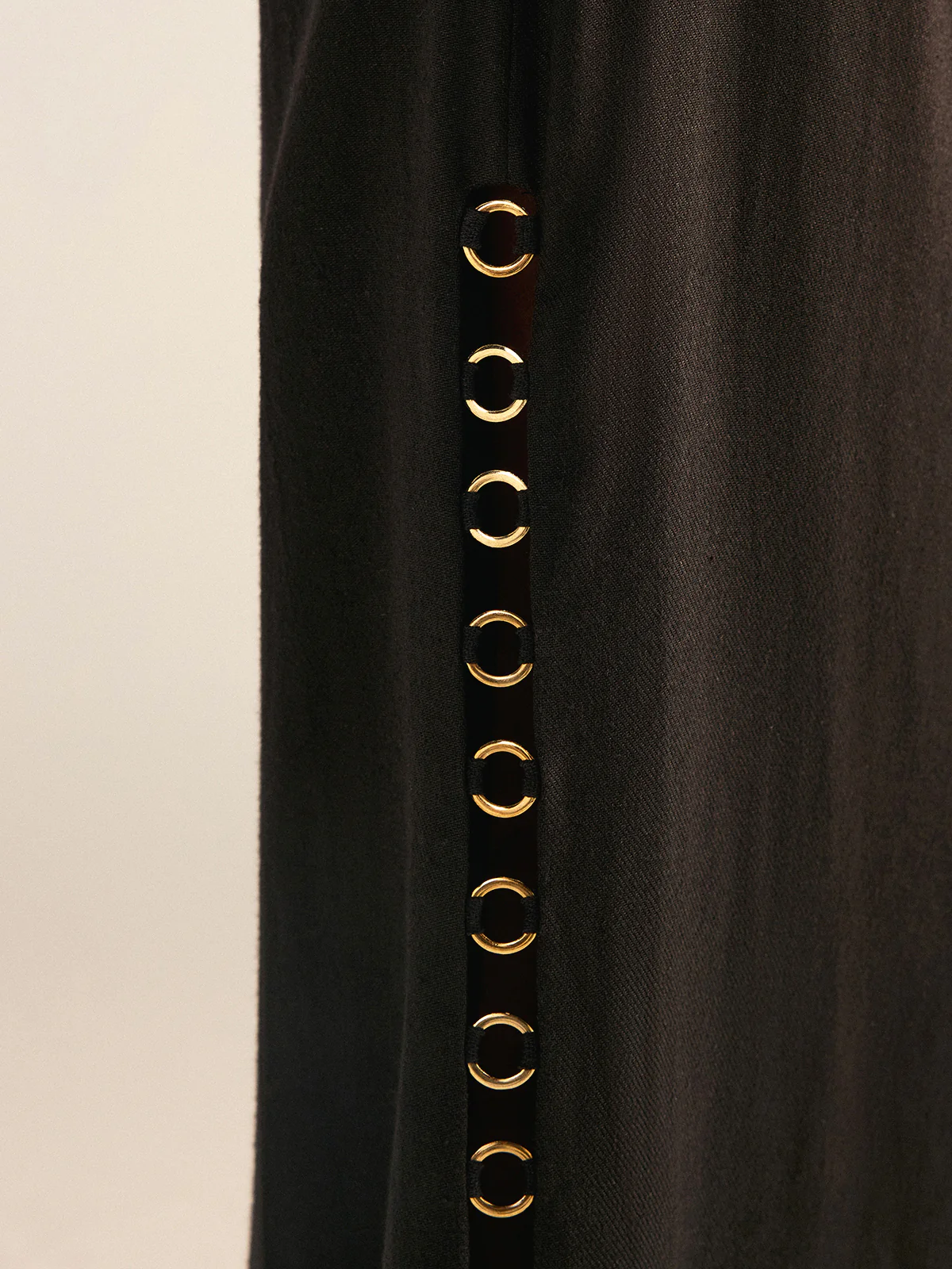 Metal Eyelet Detail Maxi Skirt - Wholesalesil