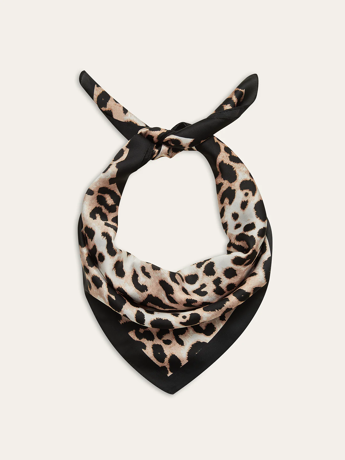 Leopard Print Square Scarf - Wholesalesil