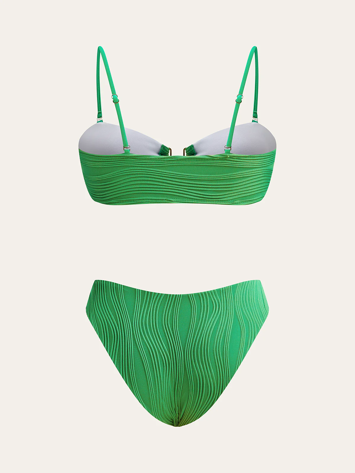 Textured Bikini Set - Wholesalesil