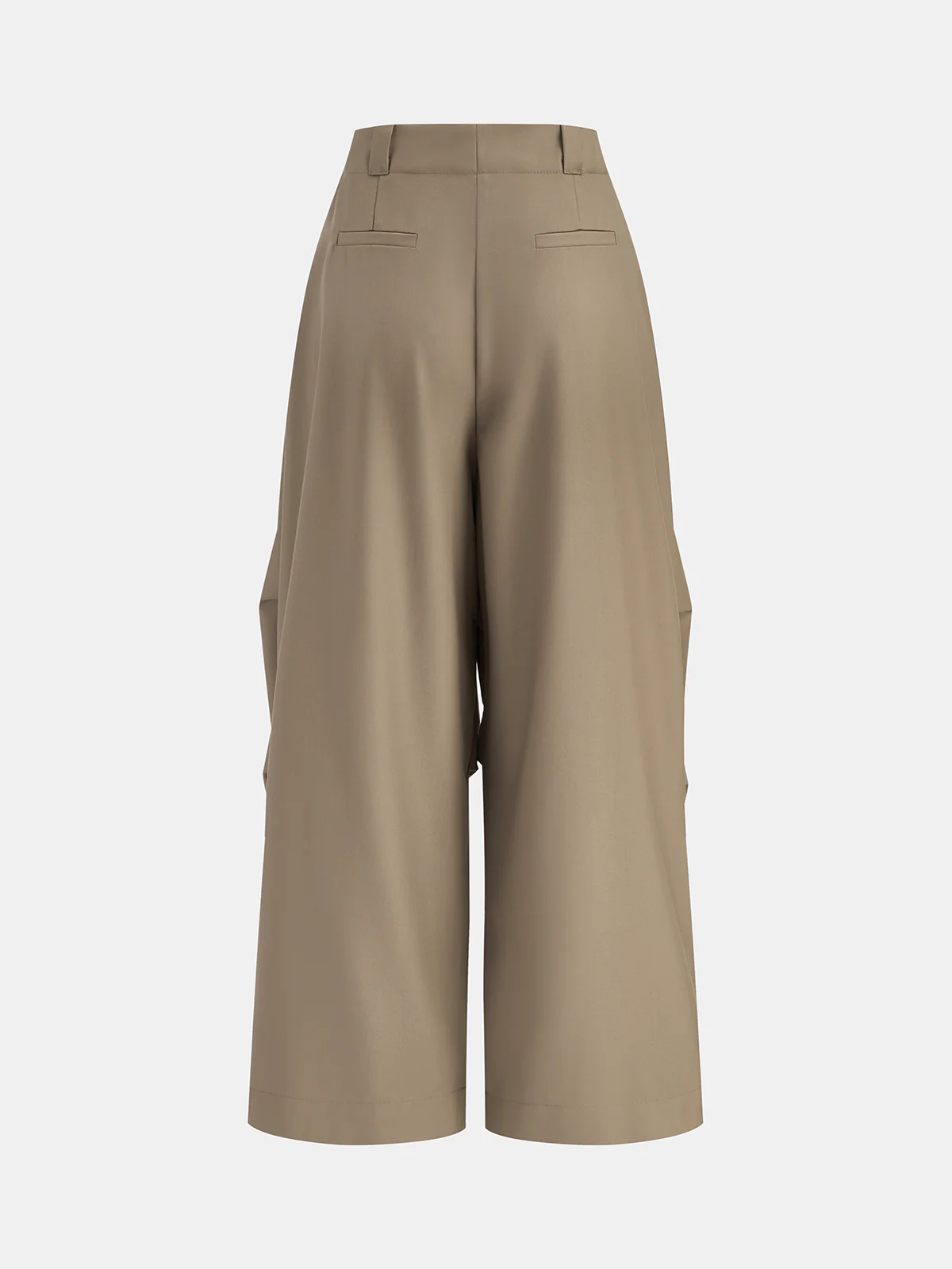 High-Waist Drawstring Parachute Pants - Wholesalesil