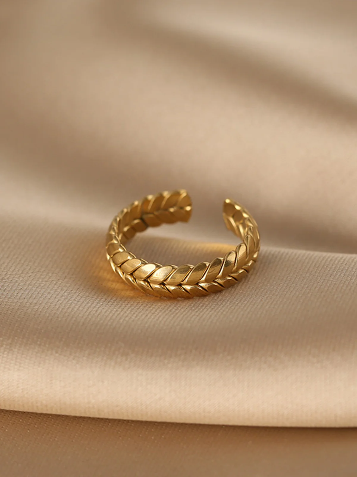 Braided Open Ring - Wholesalesil