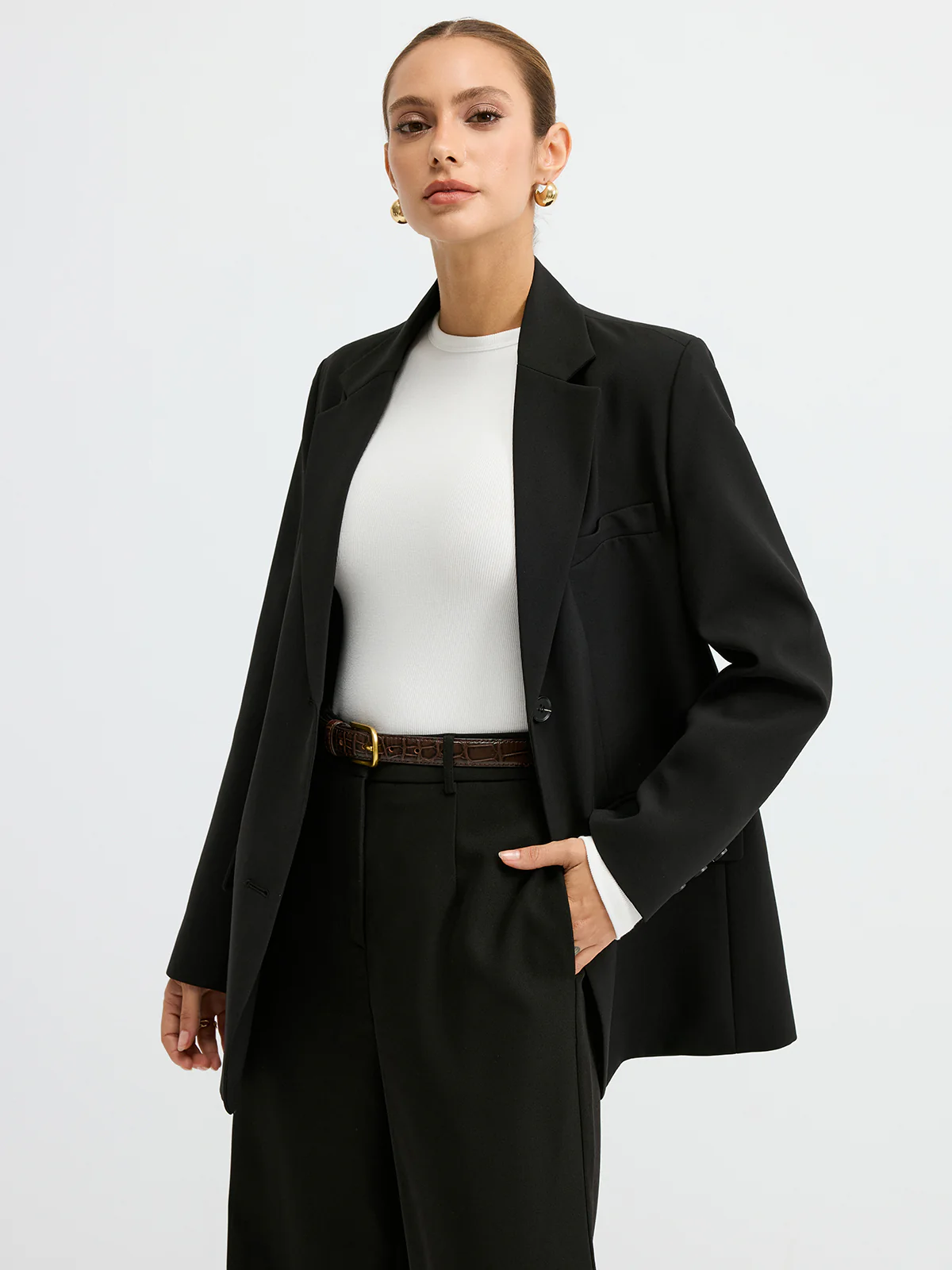 Ribbed Crew Neck Long Sleeve T-Shirt - Wholesalesil