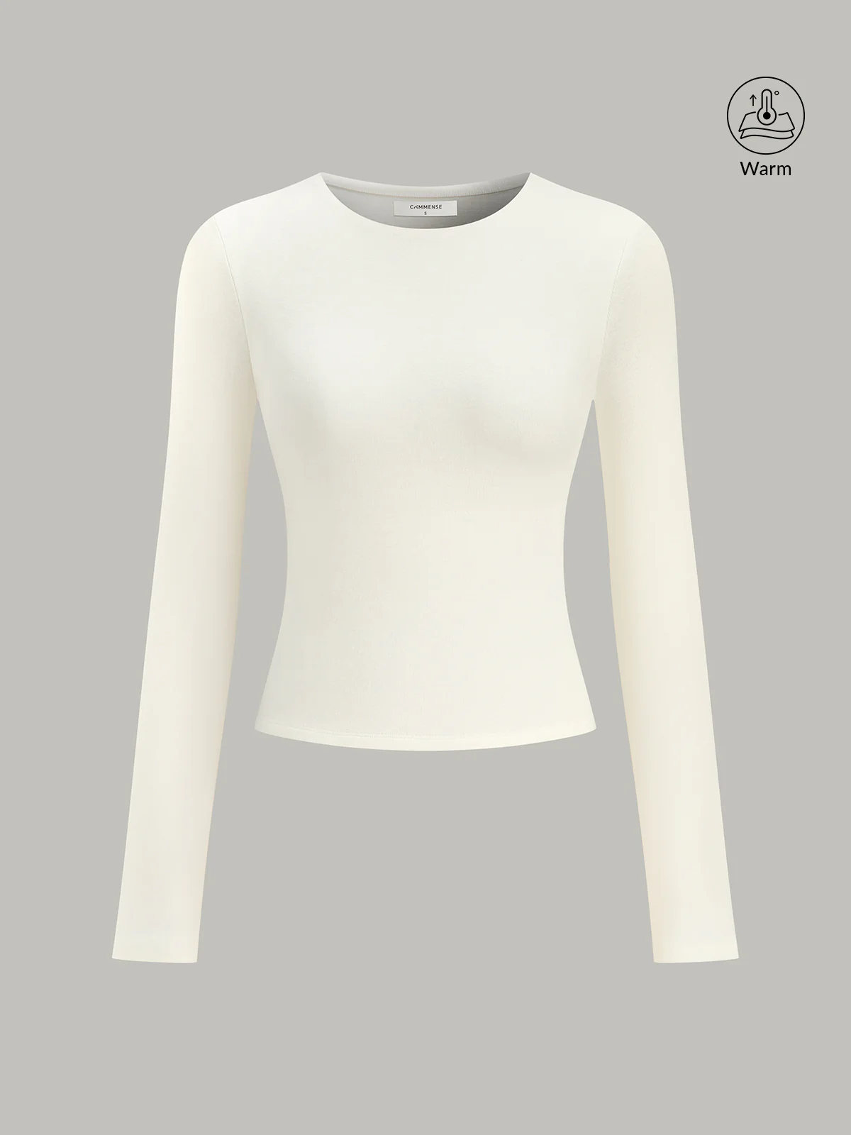 Cotton Blend Fitted Long Sleeve T-Shirt - Wholesalesil