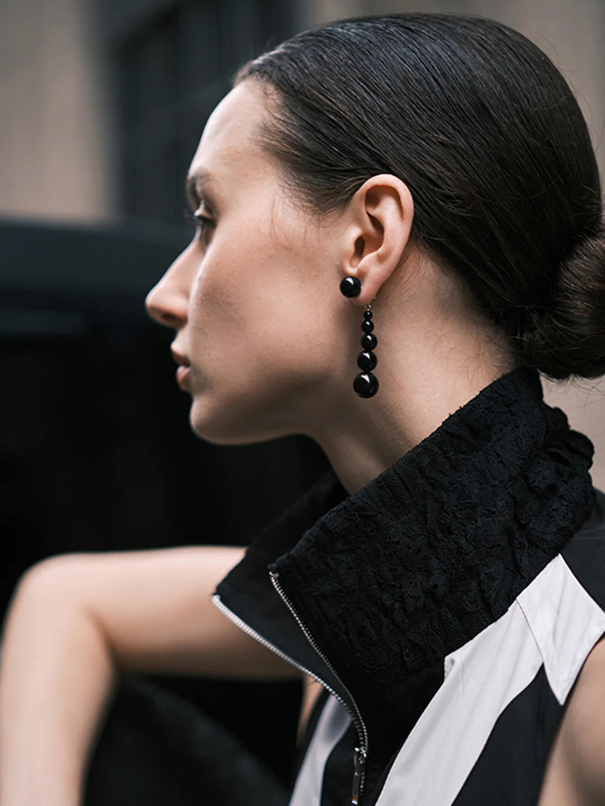 Agate Bead Drop Earrings - Wholesalesil