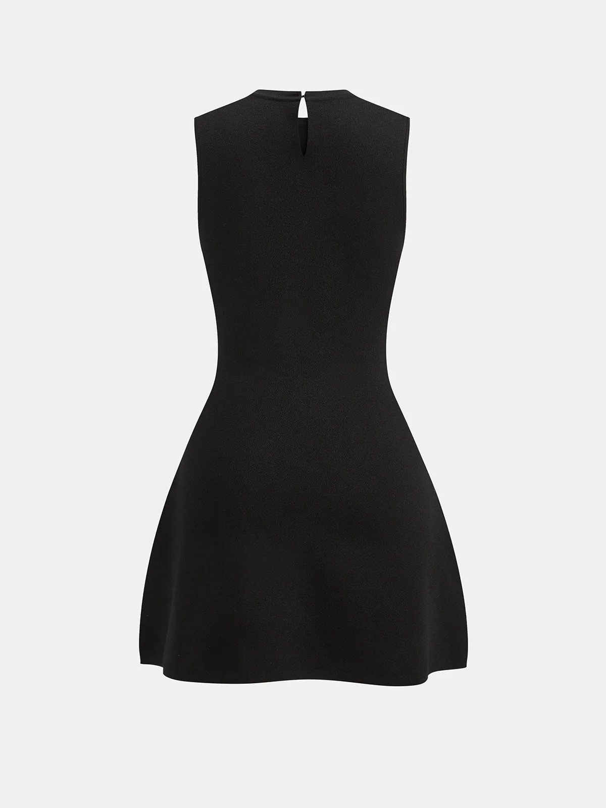 Sleeveless Flared Dress with Sequin Embellishments - Wholesalesil