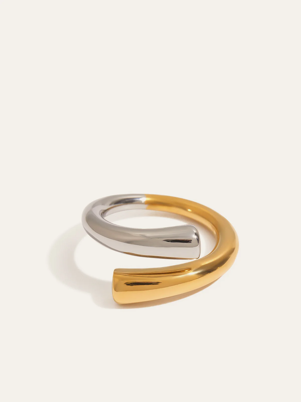 Two-Tone Bypass Ring - Wholesalesil