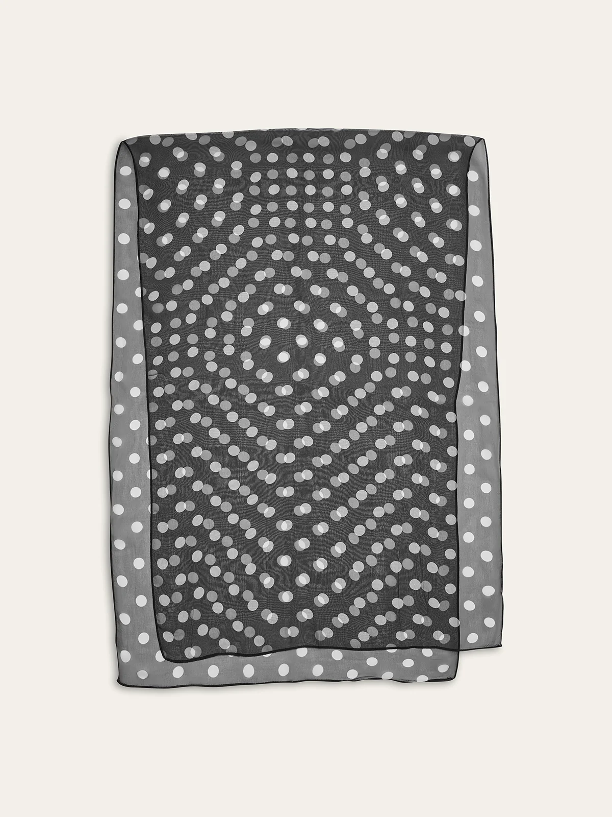 Polka Dot Sheer Scarf - Wholesalesil