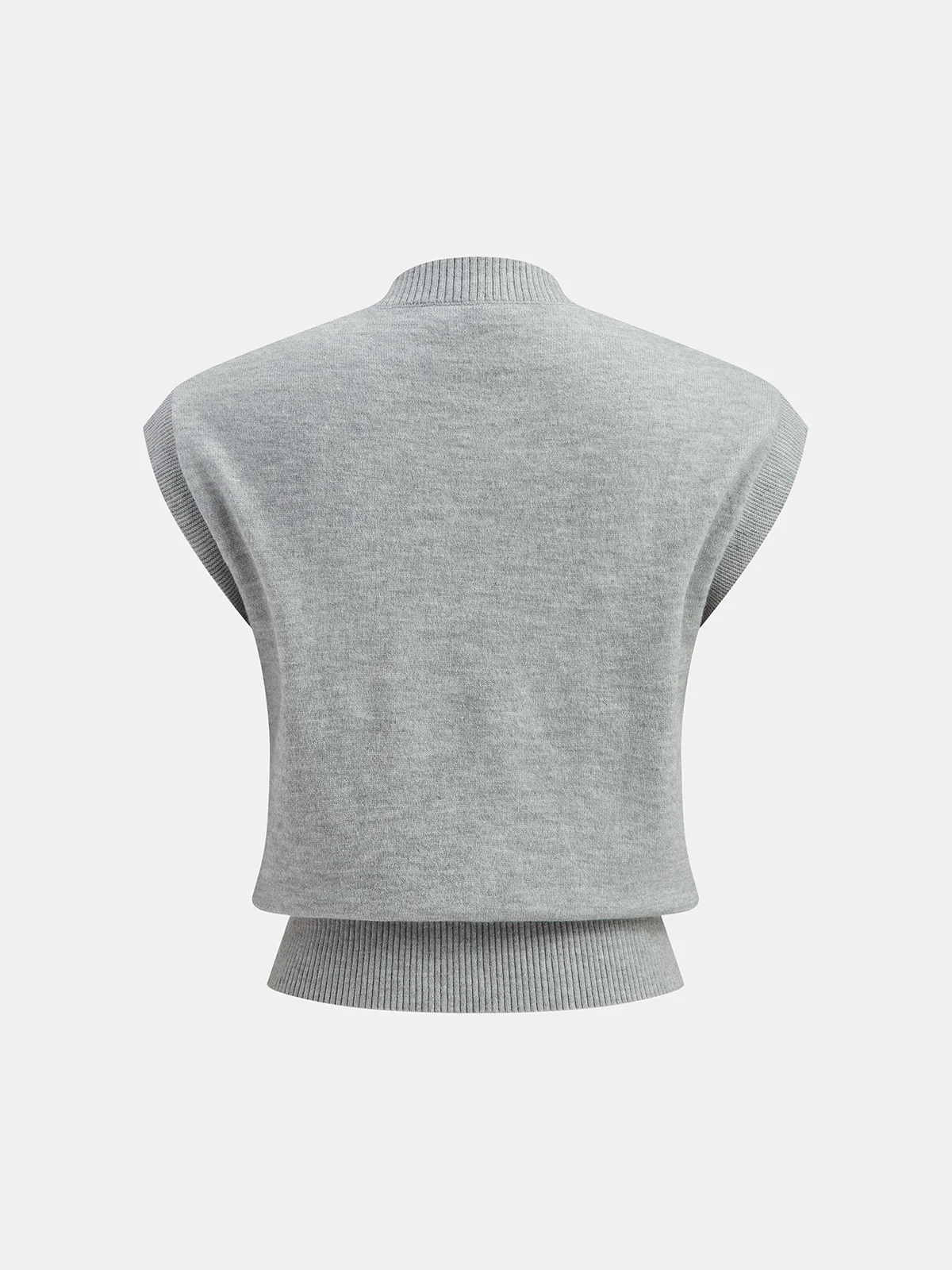 Bow Detail Knitted Vest - Wholesalesil