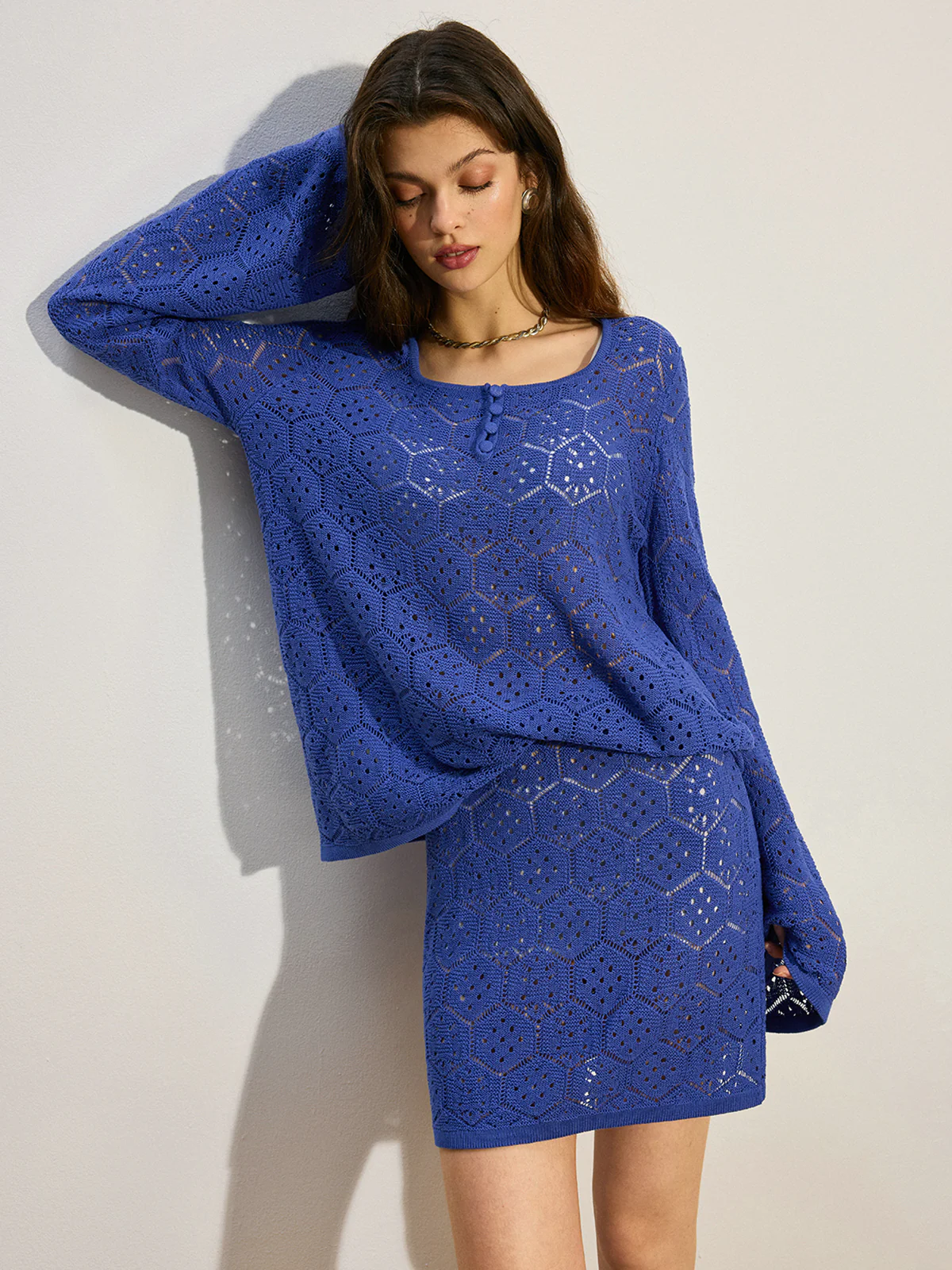 Oversized Knit Sweater Co-ords - Wholesalesil