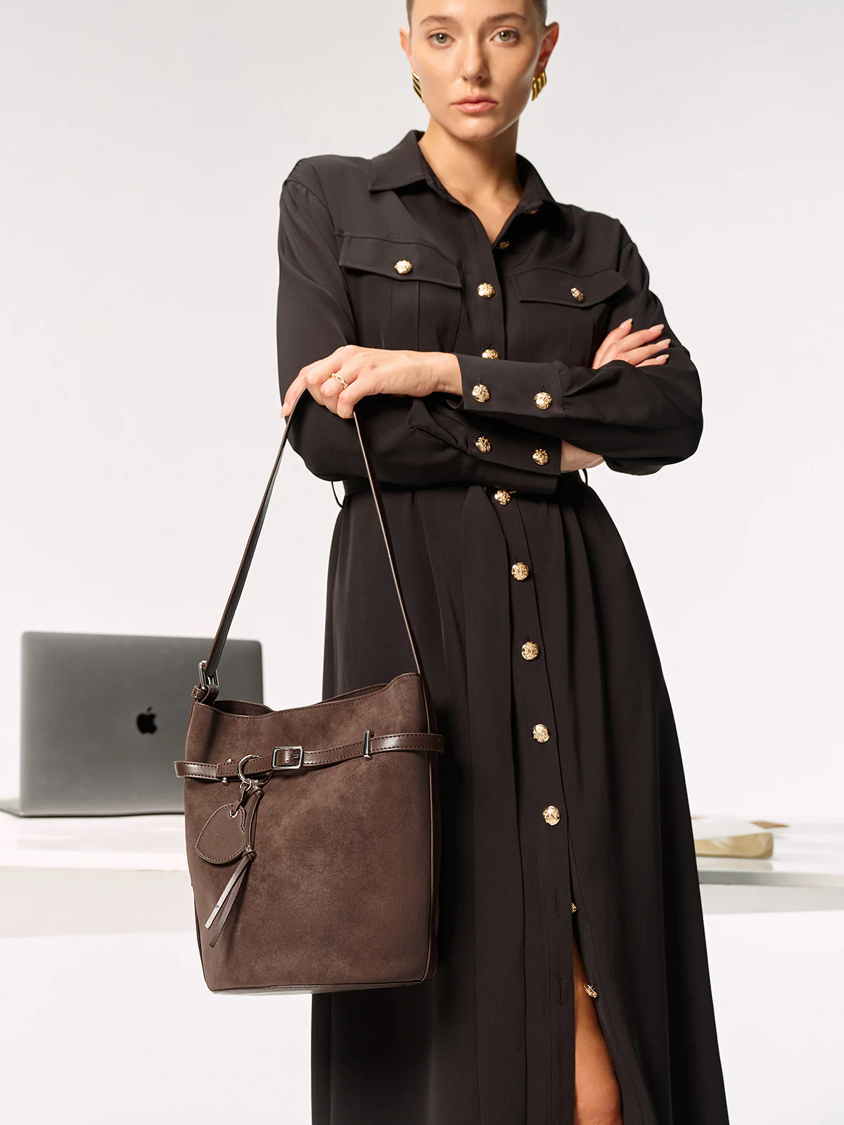 PU Leather Bucket Bag - Wholesalesil