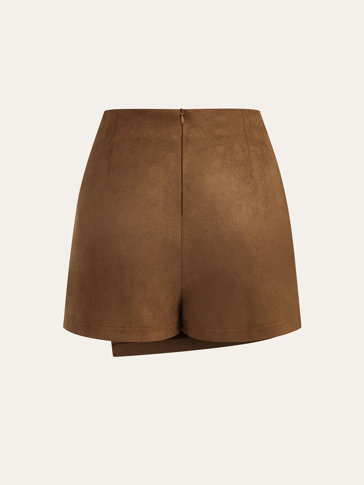 Suede Effect Twist Mini Skirt - Wholesalesil