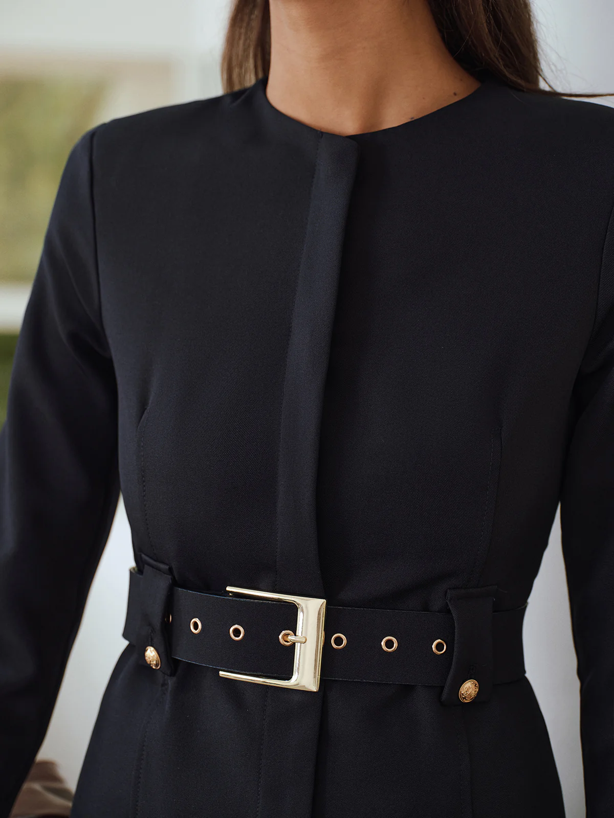 Tailored Belted Blazer - Wholesalesil
