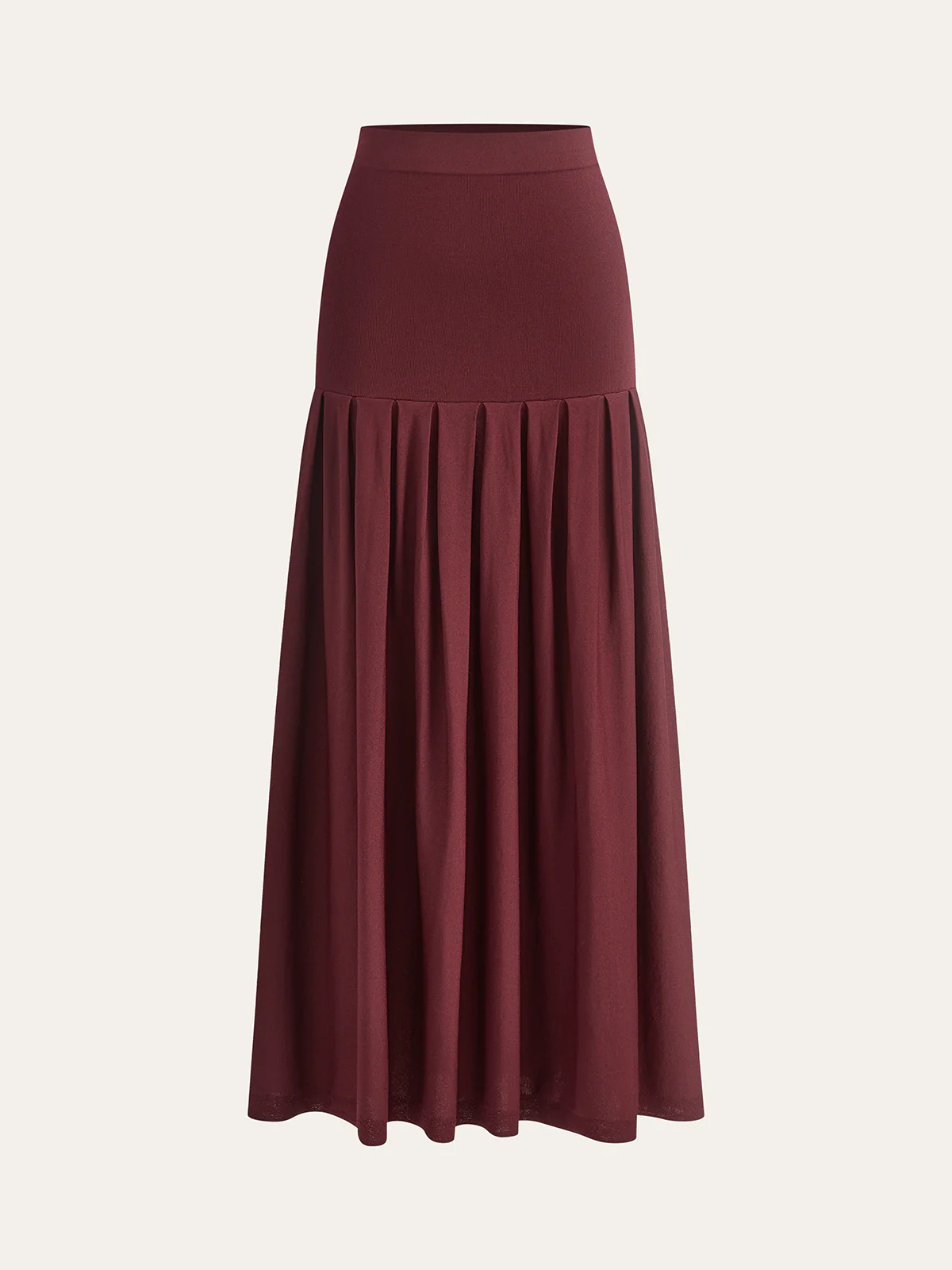 Mock Neck Sleeveless Top and Pleated Midi Skirt Set - Wholesalesil