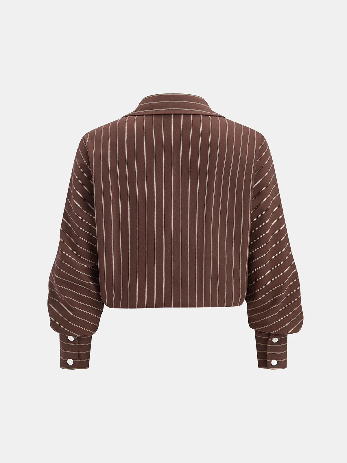 Loose Striped Knot Front Blouse - Wholesalesil