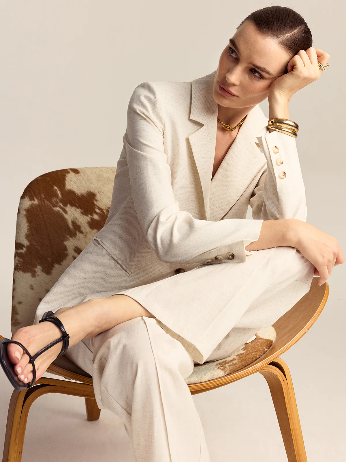 Tencel-Linen Blend Blazer - Wholesalesil