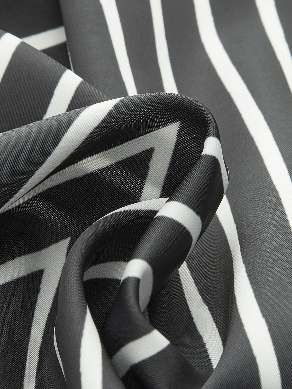 Semi-Sheer Striped Wrap-Front Knotted Top - Wholesalesil