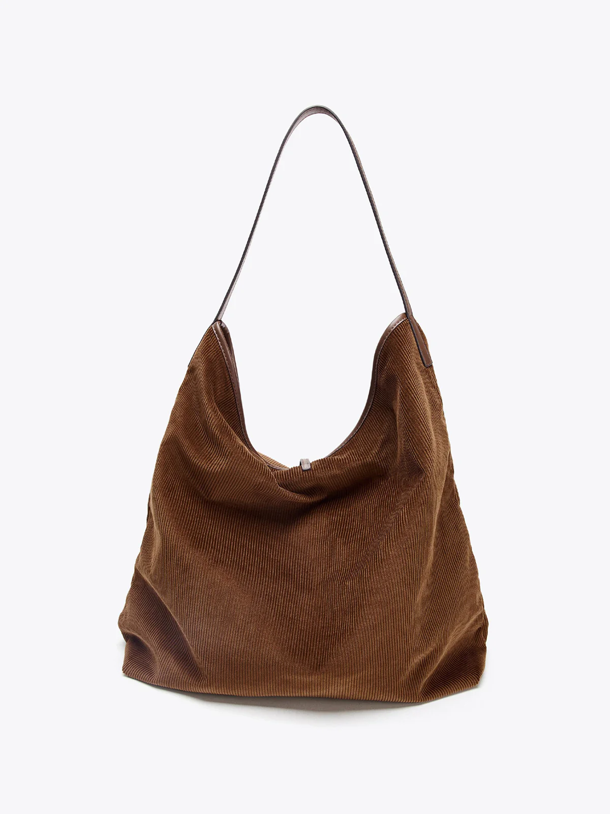 Large-Capacity Corduroy Hobo Bag - Wholesalesil