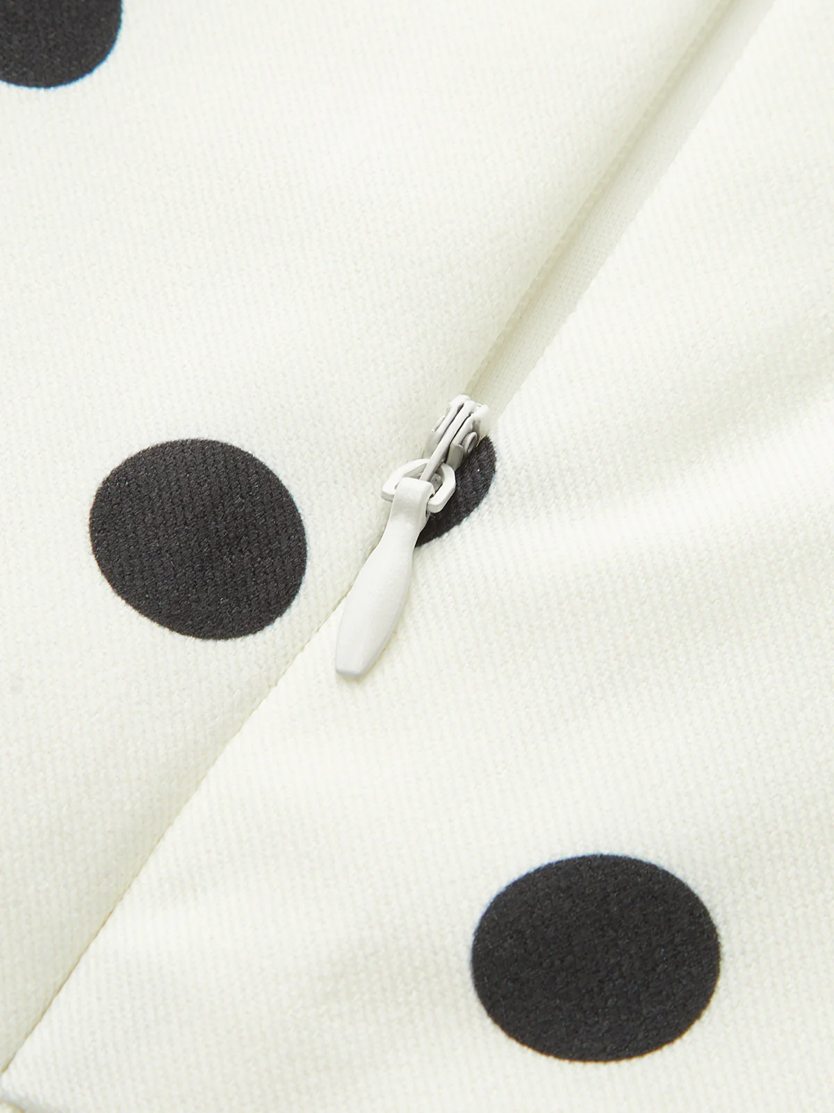 Polka Dot Square Neck Maxi Dress - Wholesalesil