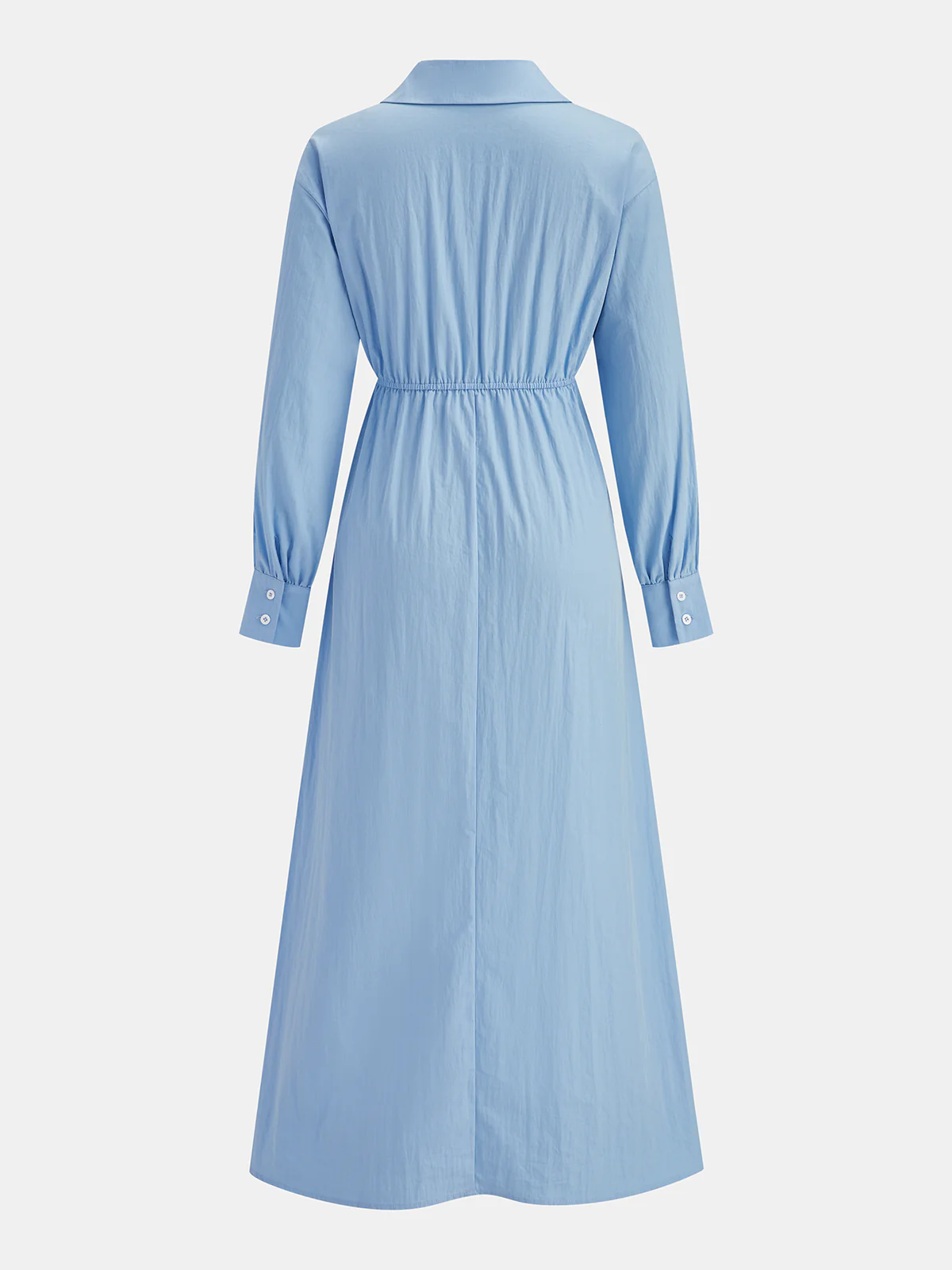 V-neck Collared Maxi Dress - Wholesalesil