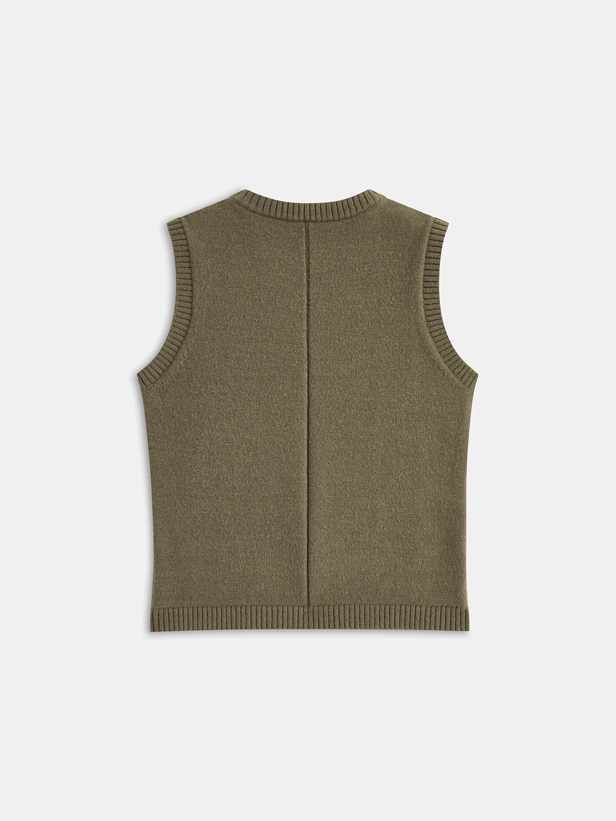 Crew Neck Knit Vest - Wholesalesil