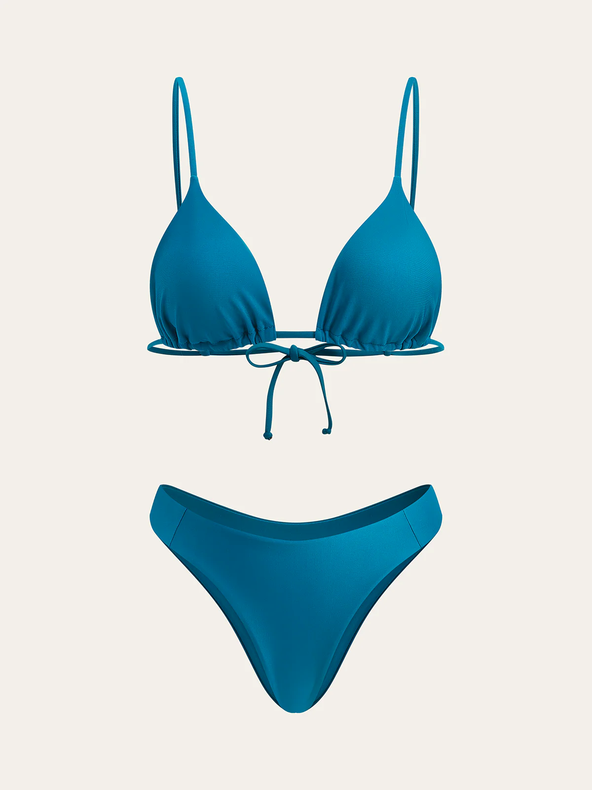 Triangle Top and Two Bottom Style Bikini Set - Wholesalesil