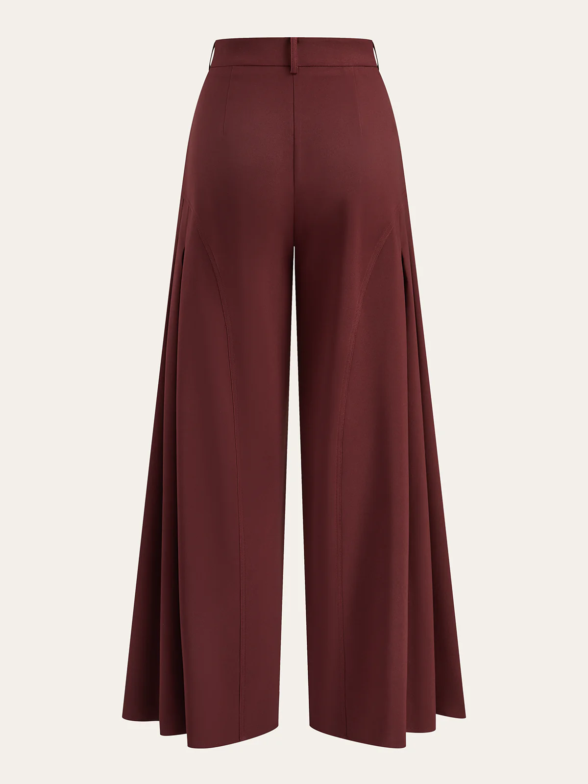 Wide-Leg Pleated Pants - Wholesalesil