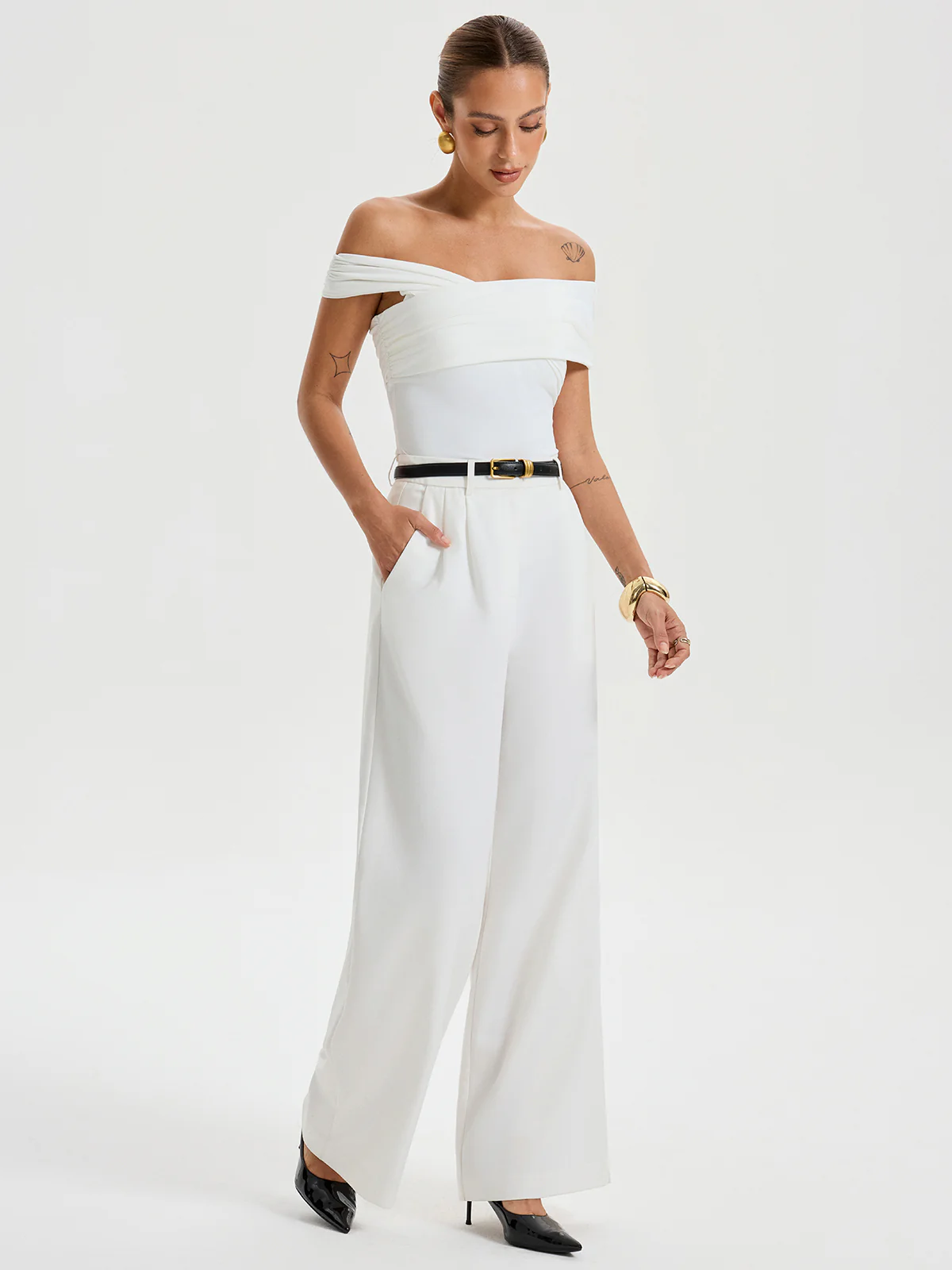 Bra-Free Off-Shoulder Top - Wholesalesil