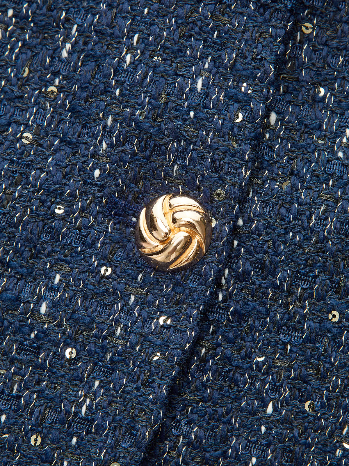 Tweed Short-Sleeved Blazer with Belt - Wholesalesil