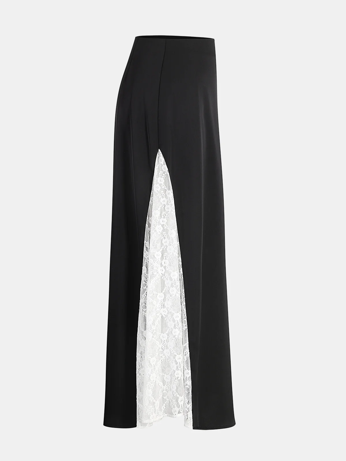 Lace Side Maxi Skirt - Wholesalesil