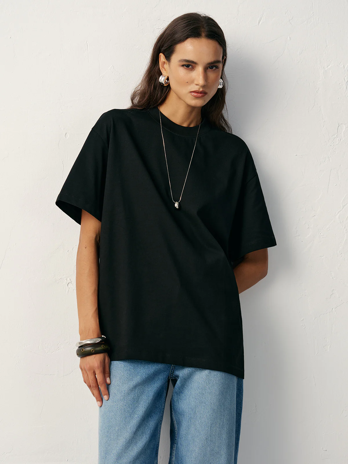Basic Cotton Oversized T-Shirt - Wholesalesil