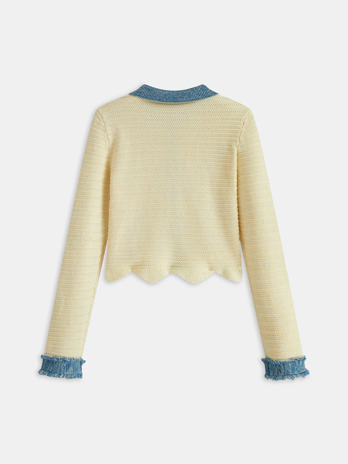 Scallop Edge Cardigan - Wholesalesil