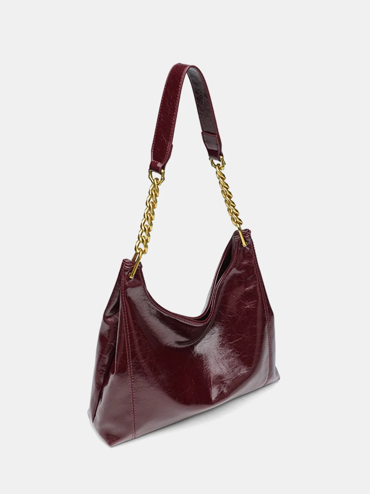 Chain Hobo Shoulder Bag - Wholesalesil